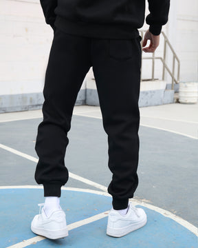 Conjunto de sudadera con capucha y joggers Effortless Style Negro 