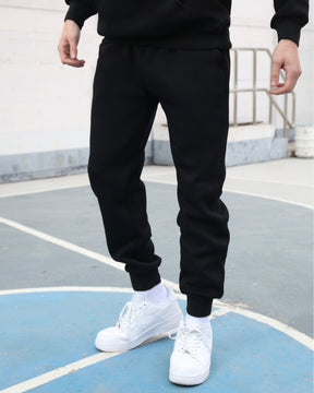 Conjunto de jogging y sudadera con capucha Effortless Style Negro-Entrega local en México 