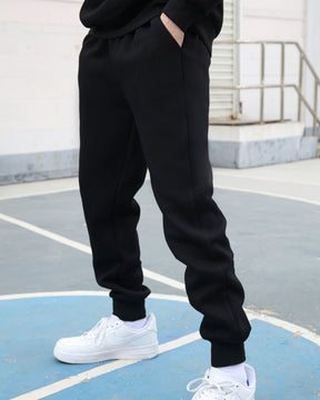 Conjunto de sudadera con capucha y joggers Effortless Style Negro 