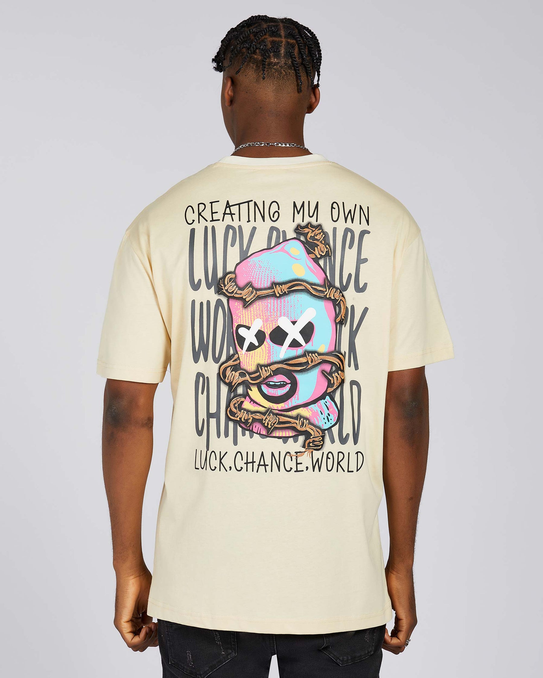 Camiseta con estampado de arte abstracto-Entrega local en México 