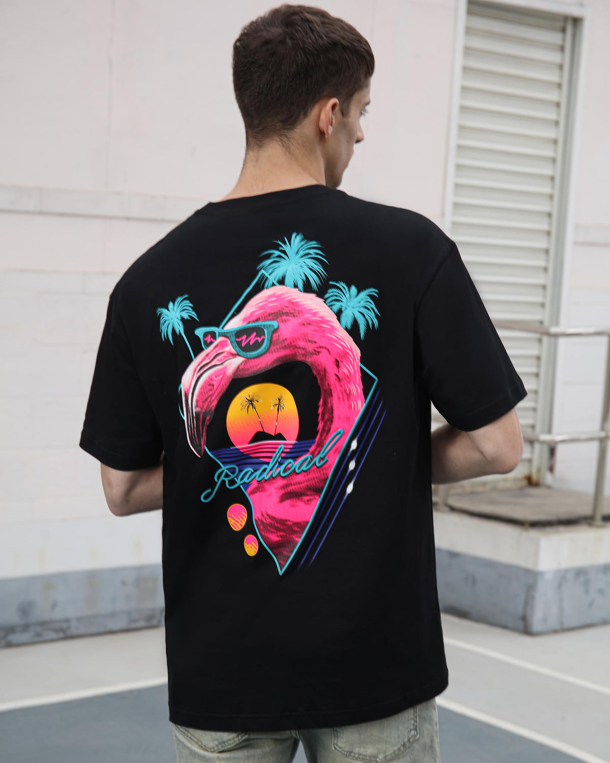 Retro Vibe Graphic Print Tee-Mexico Local Delivery