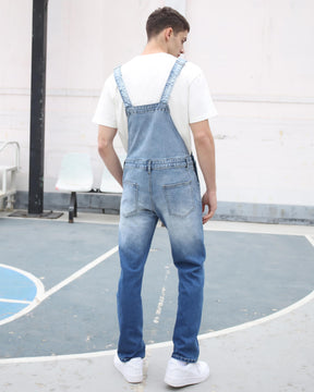 Classic Denim Overalls with Precision Stitching