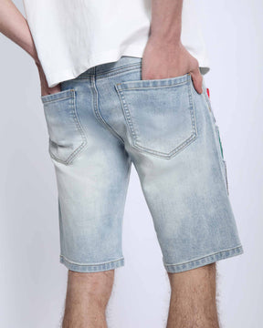 Casual Versatility Light Wash Denim Shorts