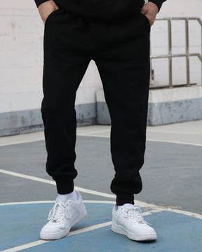 Conjunto de sudadera con capucha y joggers Effortless Style Negro 