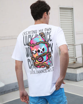 Camiseta con estampado de arte abstracto-Entrega local en México 