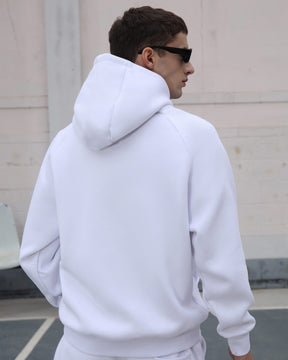 Conjunto de sudadera con capucha y joggers Effortless Style Blanco 