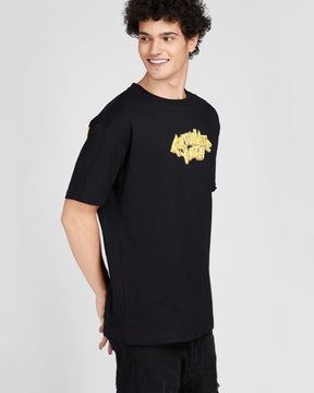 Camiseta con estampado de letras en negrita 