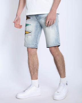 Casual Versatility Light Wash Denim Shorts