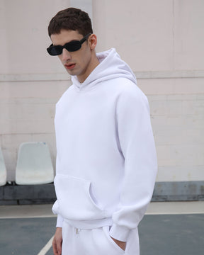 Conjunto de sudadera con capucha y joggers Effortless Style Blanco-Entrega local en México 