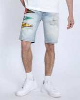 Casual Versatility Light Wash Denim Shorts