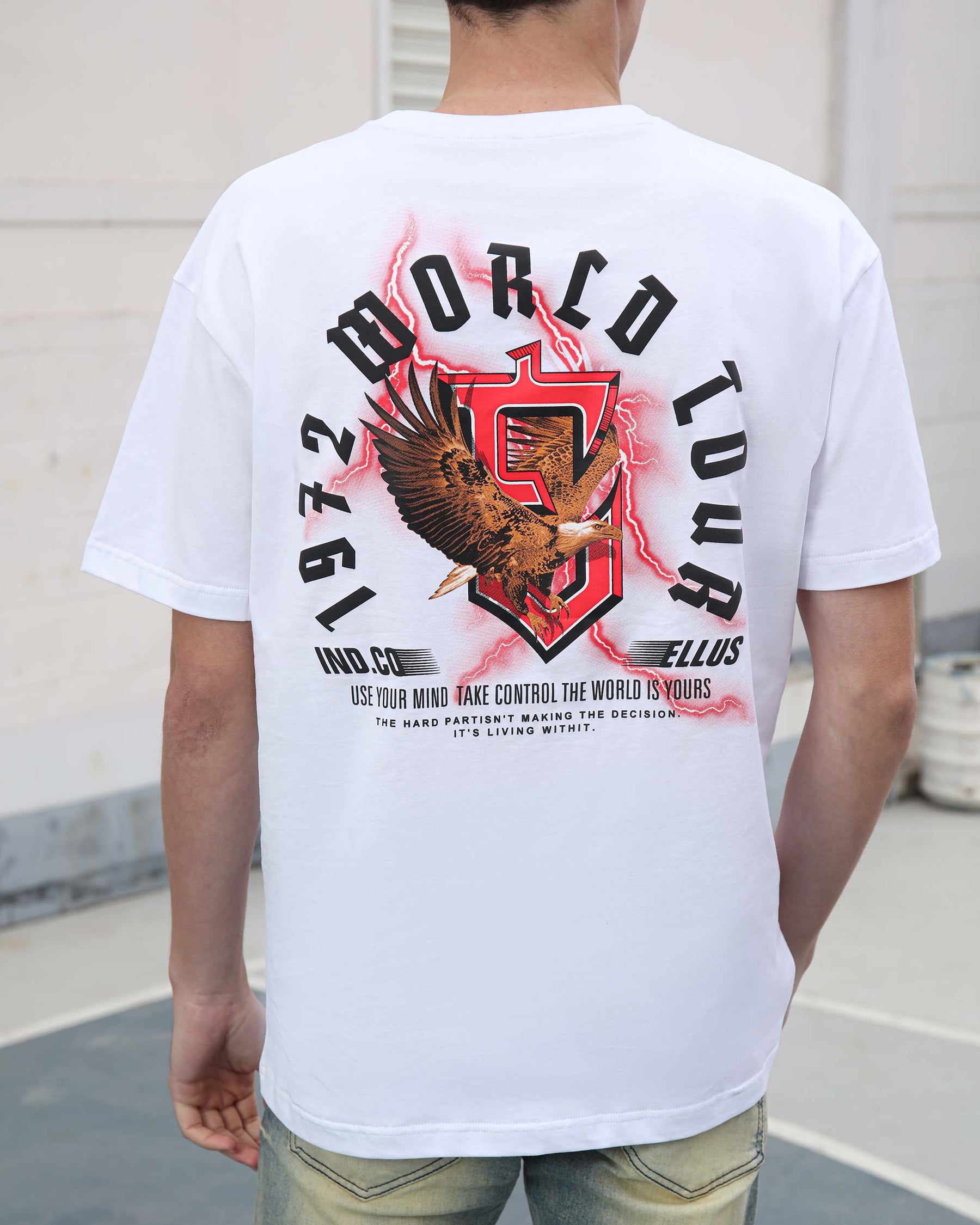 Camiseta con gráfico llamativo 100% algodón 