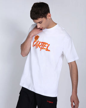 Camiseta con estampado gráfico de moda básica 