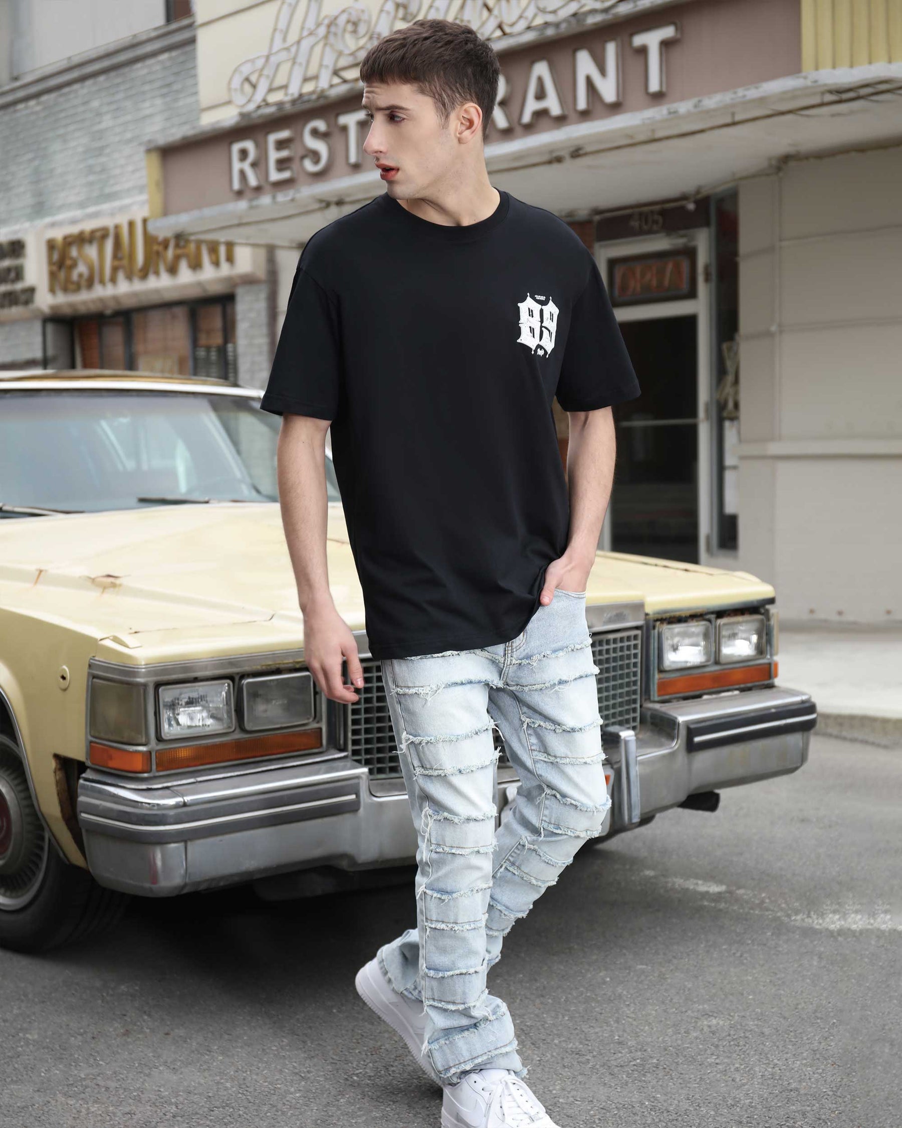 Urban Style Numbers Printed Tee