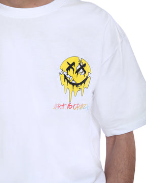 Camiseta con estampado gráfico degradado psicodélico-Entrega local en México 