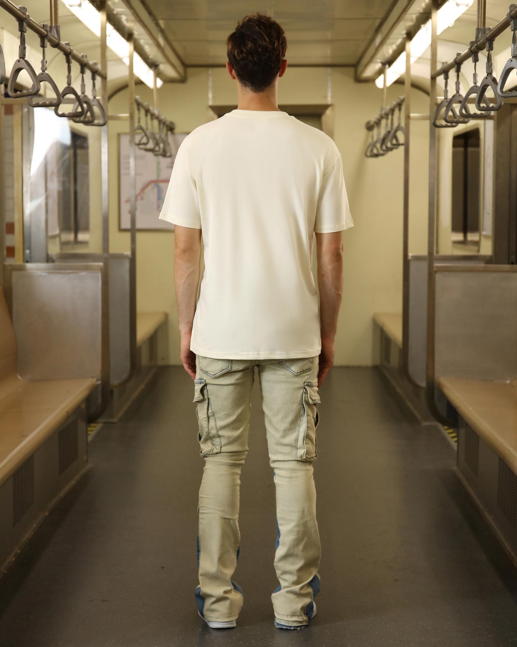 Solid Oversize T-Shirt-Cream