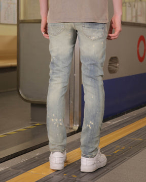 Rebellious Style Slim Fit Distressed Blue Ripped Jeans-Mexico Local Delivery