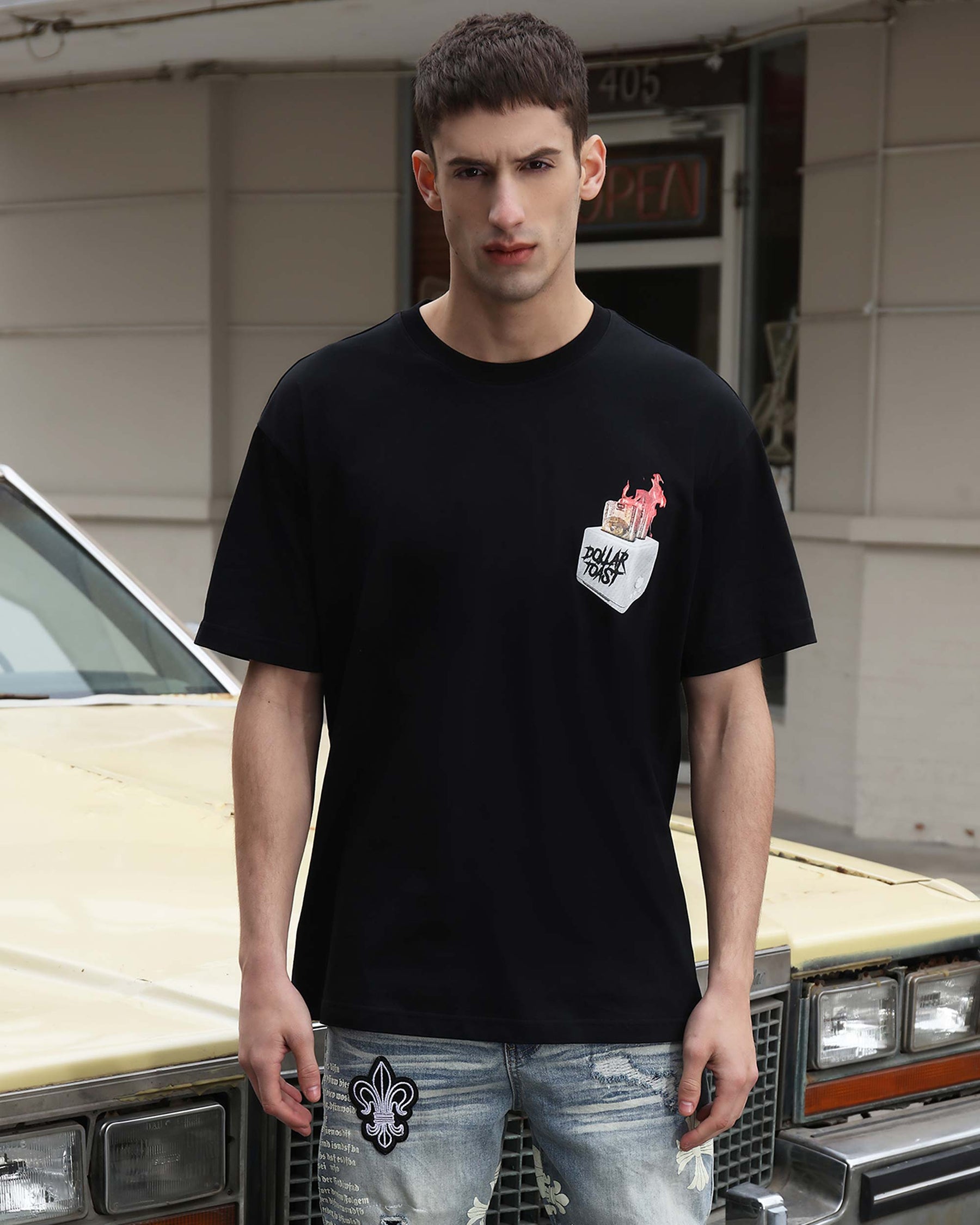 Camiseta con estampado gráfico artístico de Skatewear 