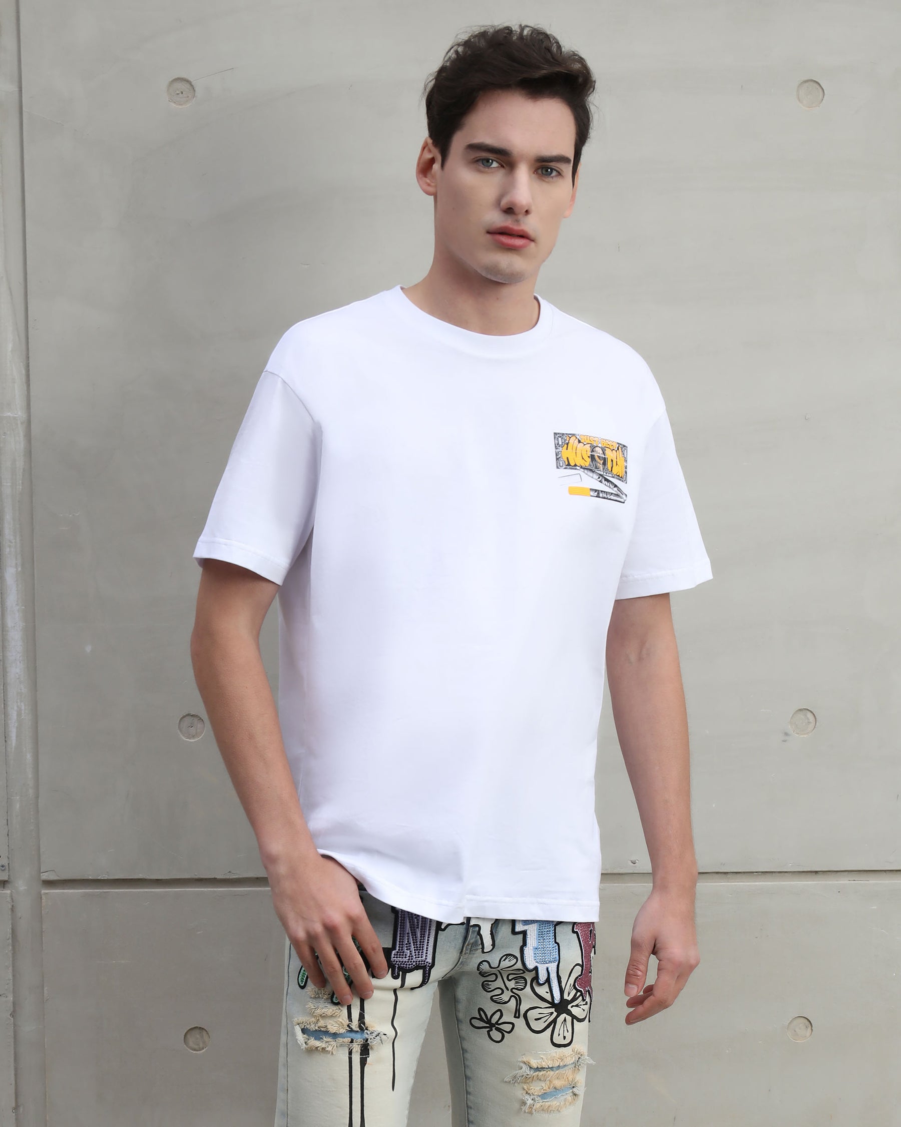 Vintage-inspired Graphic Print Tee