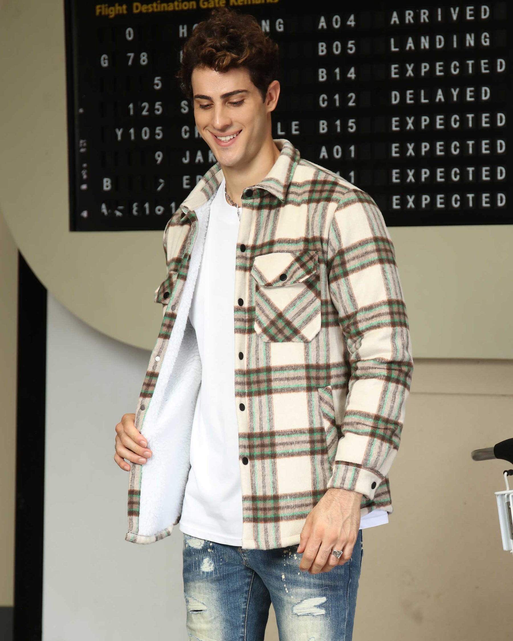 Checkered Plaid Jacket - Trendy Design