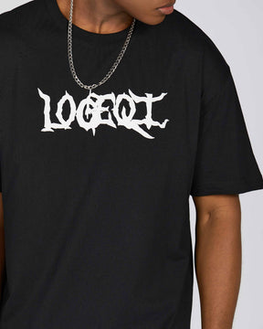 Distressed Logo Print Tee-Mexico Local Delivery