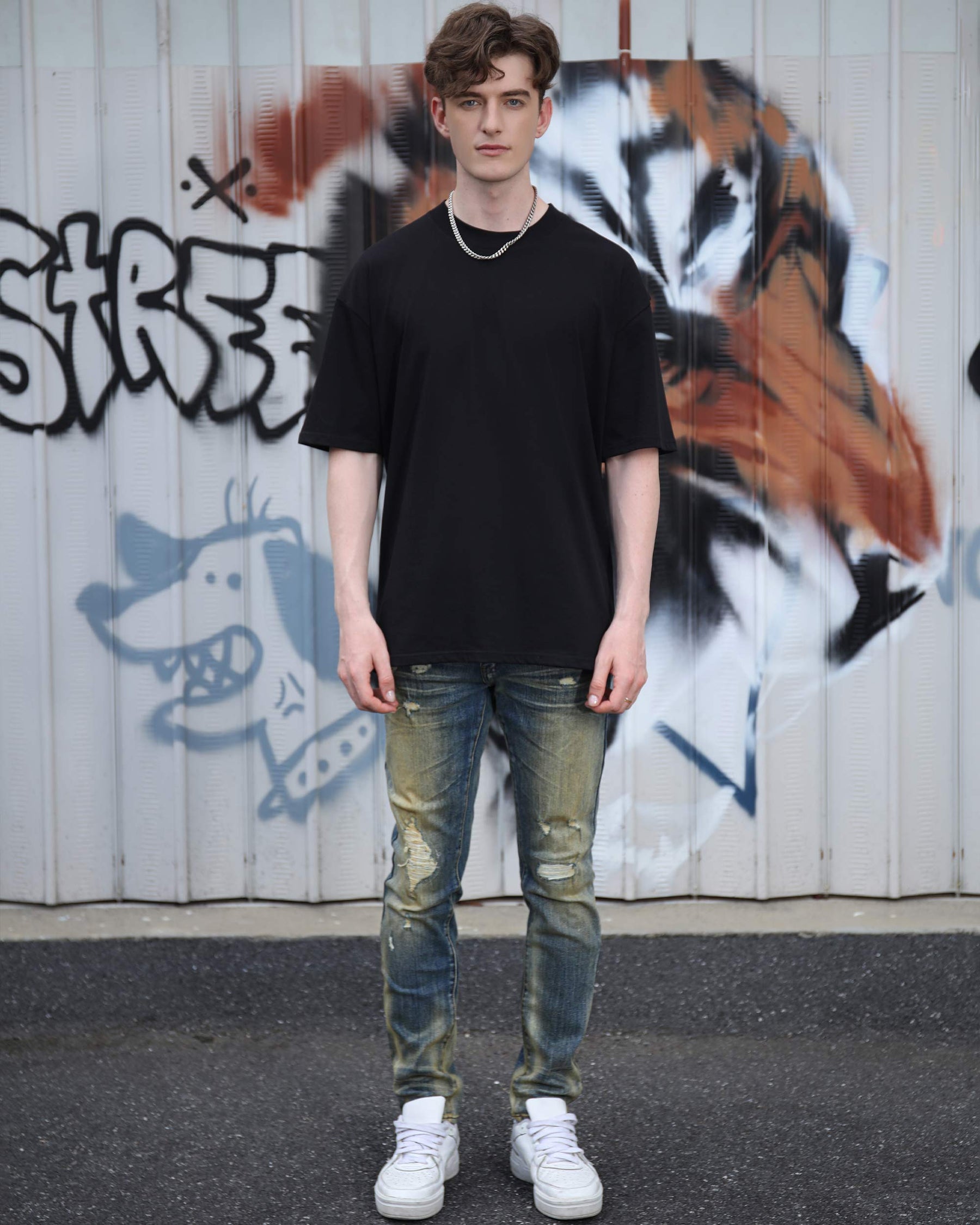 Essential Solid Cotton T-Shirt-Black