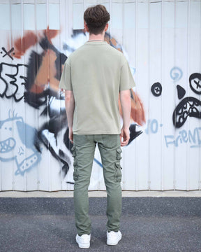 Slim-fit Cargo Jeans with Functional Side Pockets