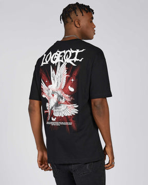 Distressed Logo Print Tee-Mexico Local Delivery