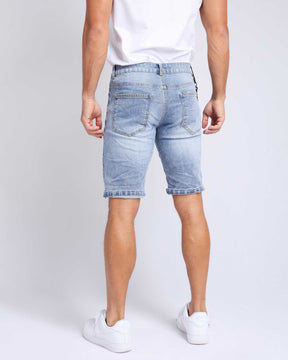 LOGEQI Summer Blue Denim Shorts