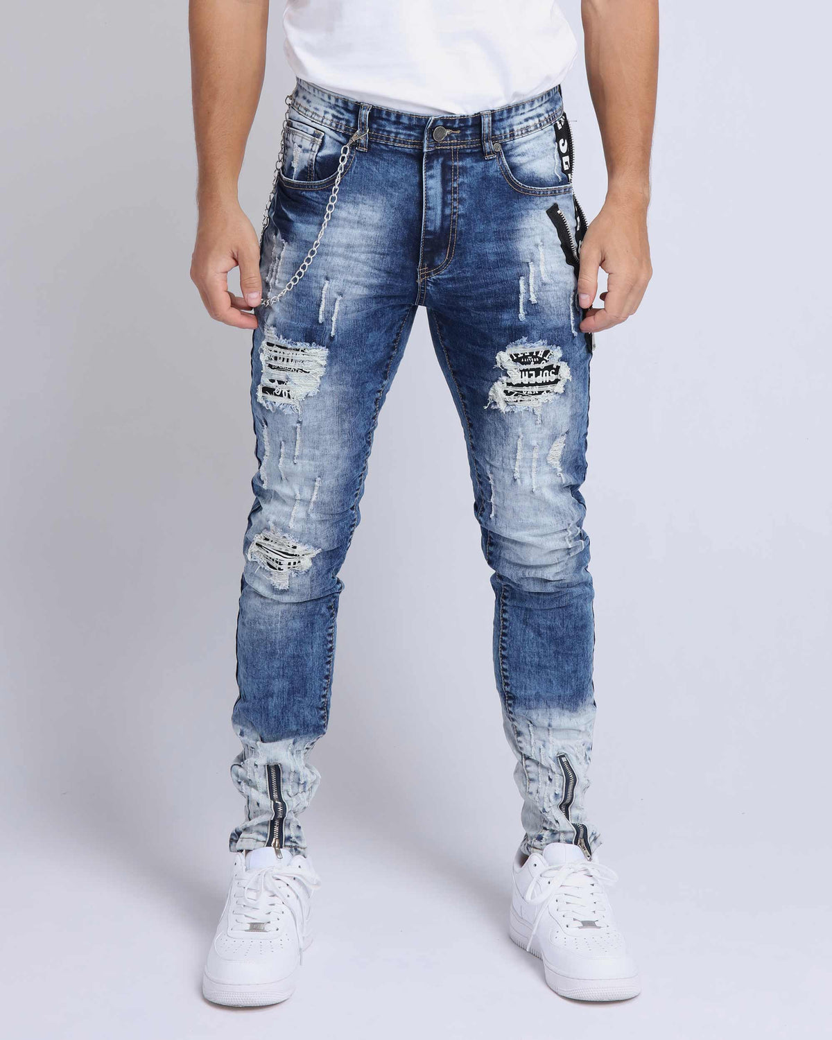 NOTHINGNESSWORLD Graffiti Damaged Jeans 買い - marvit.com.br